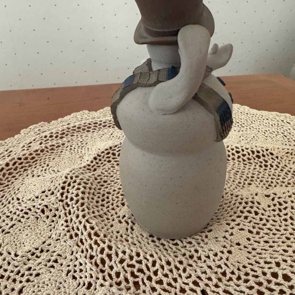 John Bauman Stoneware Holiday Decor Snowman - Picture 2 of 8